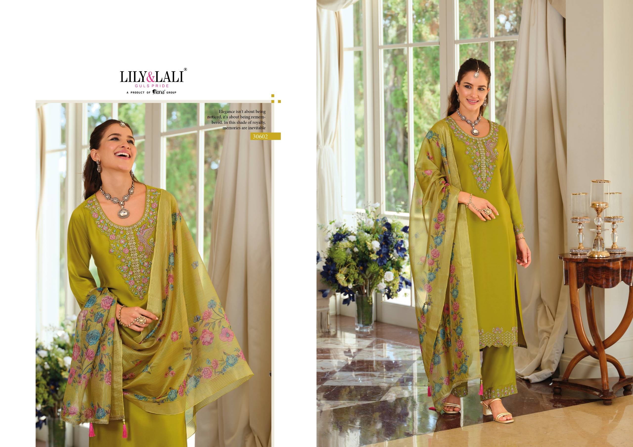 Jennifer BY LILY & LALI 30601 TO 30604 SERIES Stylish Embroidered Pure Viscose Dresses At Wholesale Price